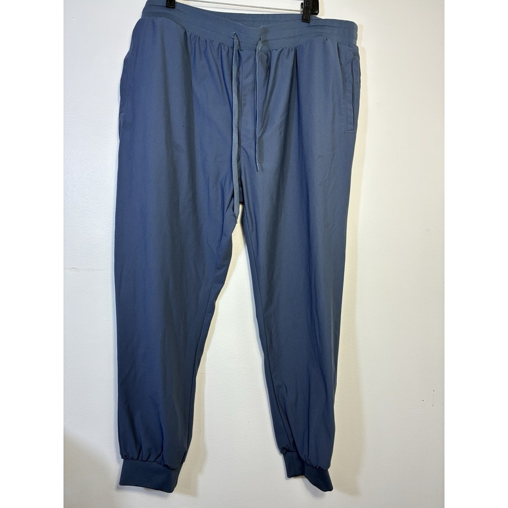 Society Of One DXL Jogger Pants Men's 2XL Blue 29" Inseam Casual Pockets Pull On - Picture 1 of 8
